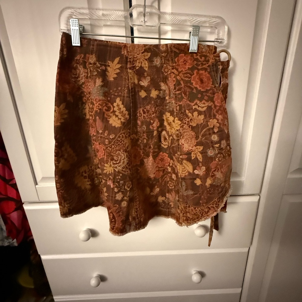 Floral Brown Skirt